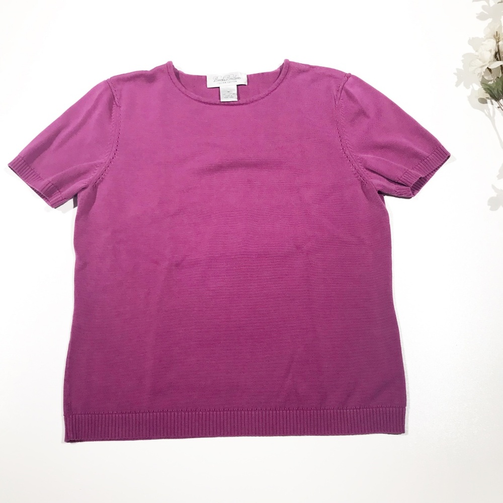 Brooks Brothers 100% Italian Cotton Pink Top M